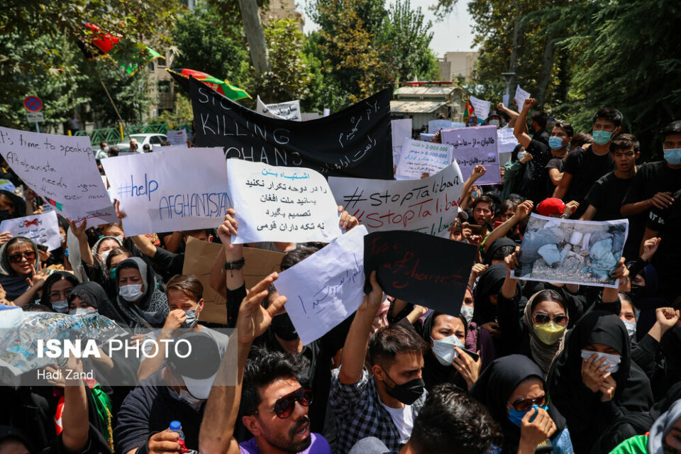 اعتراض افغانستانی‌های مقیم ایران