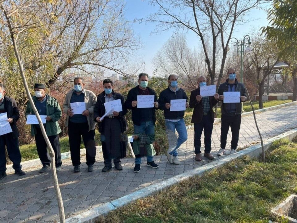 ناڕەزایەتى خەڵکى گوندى کۆسالارى میاندواو سەبارەت بە داخستنى نانەواییەکان