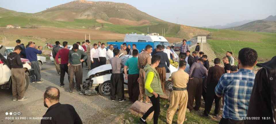 برینداربوونی شه‌ش كه‌س له‌ ڕووداوی هاتووچۆی نێوان كامیاران مه‌ریوان