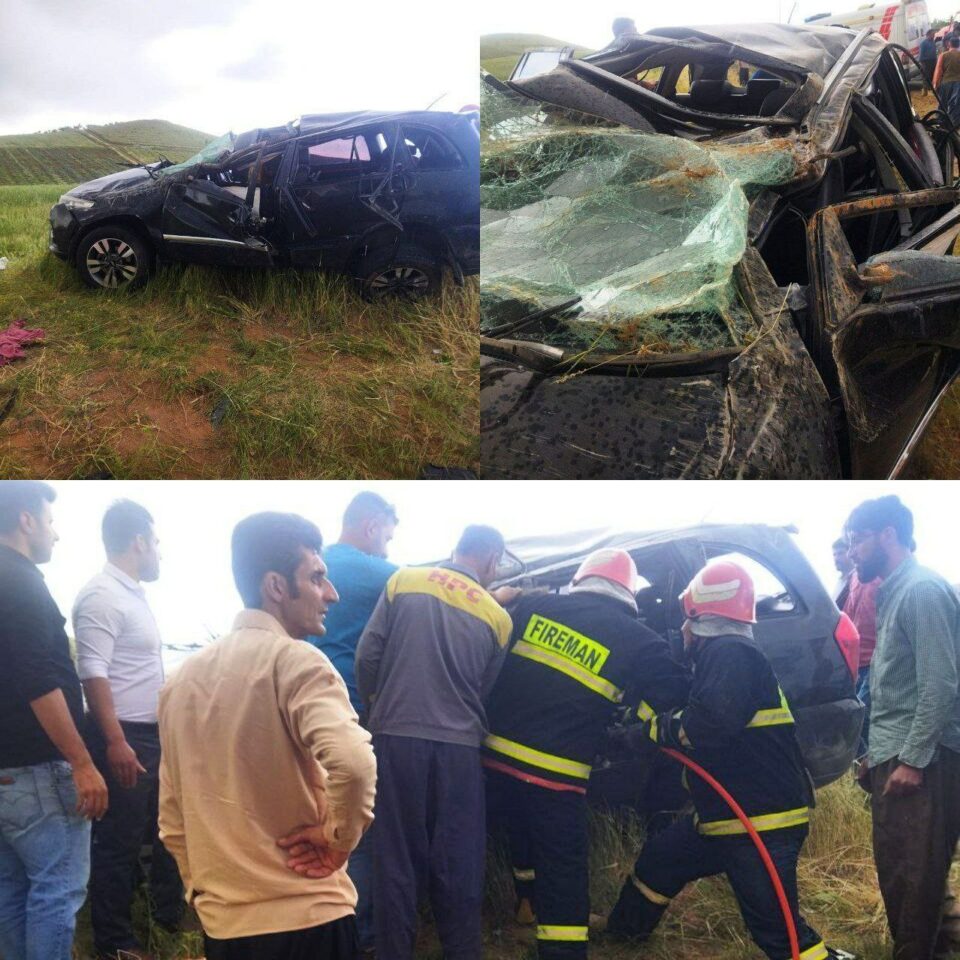 گیان له‌ده‌ستدان وبرینداربوونی پێنج كه‌س له‌ ڕووداوێكی هاتووچۆی