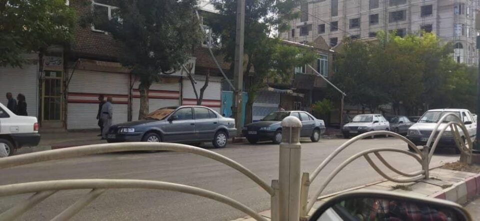 مانگرتن و خۆپێشاندانی خهڵكی شاری دیواندهره 1 دیواندره به وقت اعتصاب عمومی در کردستان 1