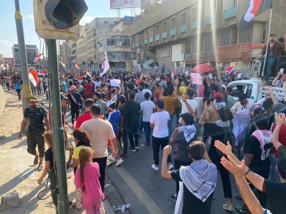 برپایی تظاهرات اعتراضی در عراق
