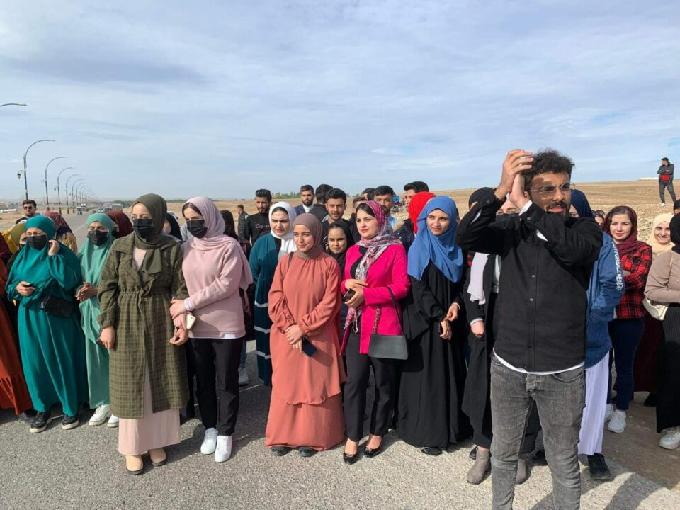 به‌رده‌وامی خۆپیشاندانی خوێندكارانی زانكۆی گه‌رمییان 2