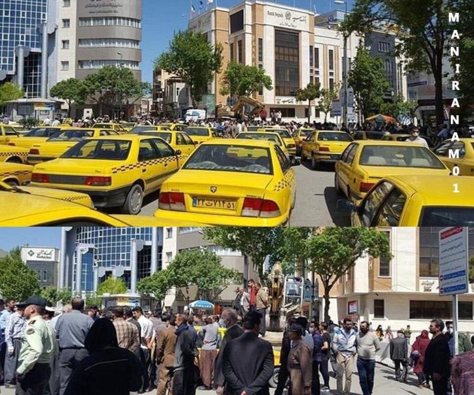 مانگرتنی شۆفێرانی تاكسی له‌ سنه‌ 3
