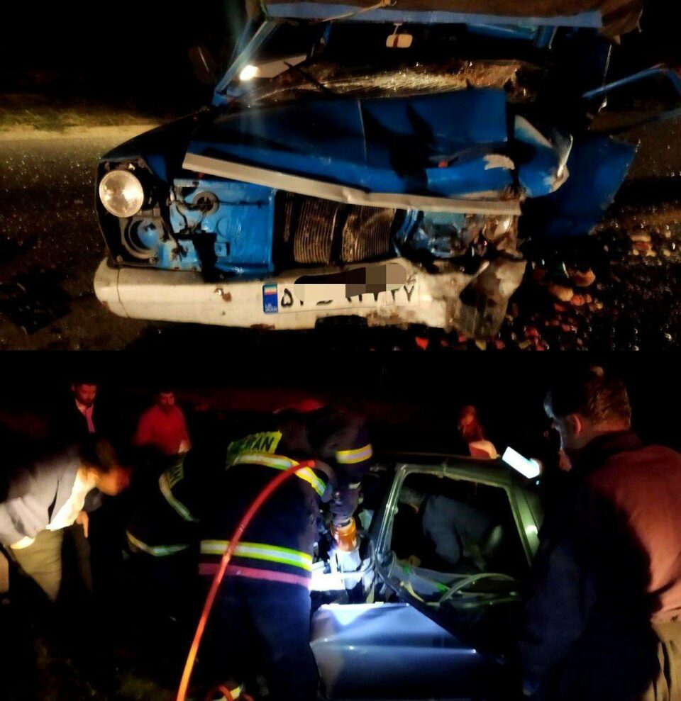 كوژران و برینداربوونی پێنج كه‌س له‌ ڕووداوی هاتووچۆی میحوه‌ری بۆكان