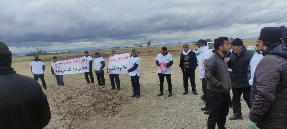 كۆبوونه‌وه‌ی خه‌ڵكی قه‌ره‌حه‌سنلوو له‌ئاست زه‌مین خواری ناوه‌نده‌