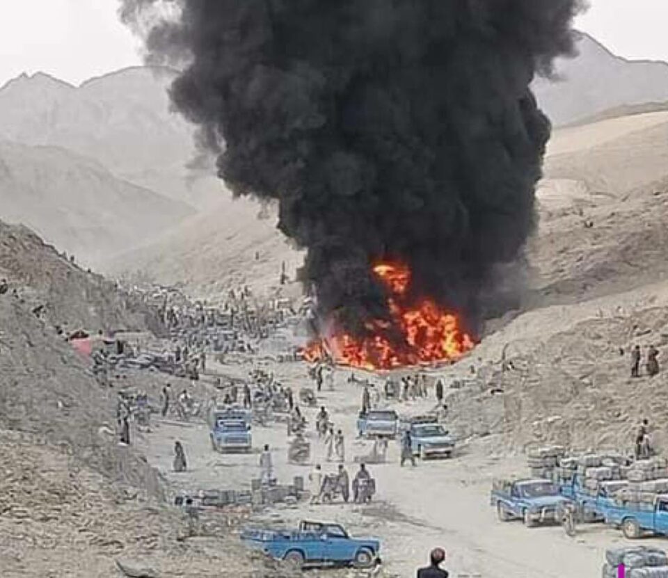 گیان له‌ده‌ستدانی سووختبه‌رێك له‌ ناوچه‌ی كه‌ڵه‌گانی به‌لووچستان