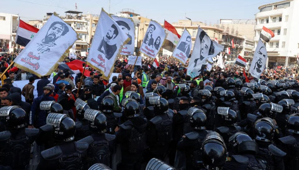 خۆپێشاندانی خه‌ڵكی عێراق پاش دابه‌زینی به‌های دینار 1