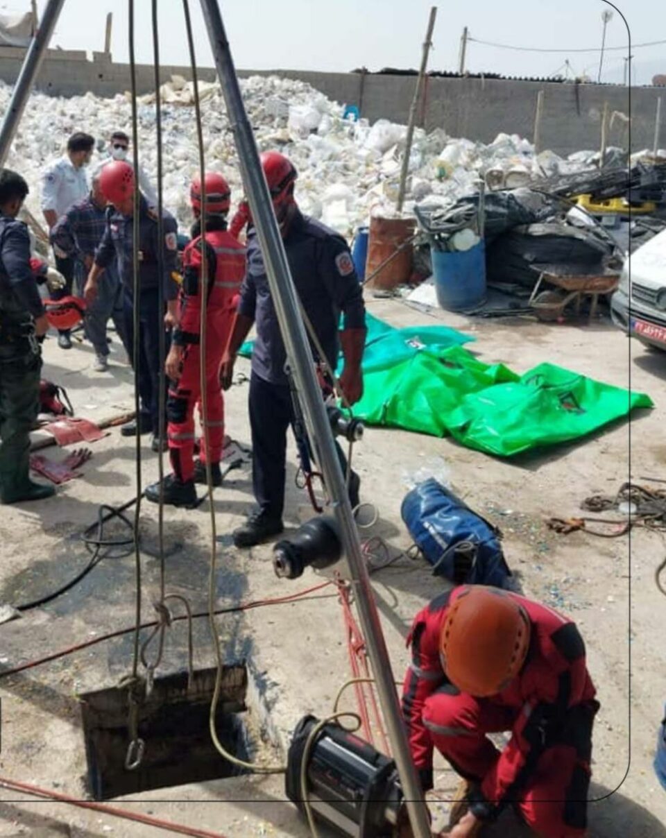 گیان له‌ده‌ستدانی چوار كرێكار له‌ شاری شیراز 1