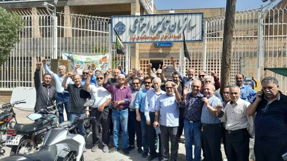 كۆبوونه‌وه‌ی خانه‌نشینكراوانی ته‌ئمیین ئیجتماعی له‌ كرماشان و چه‌ند