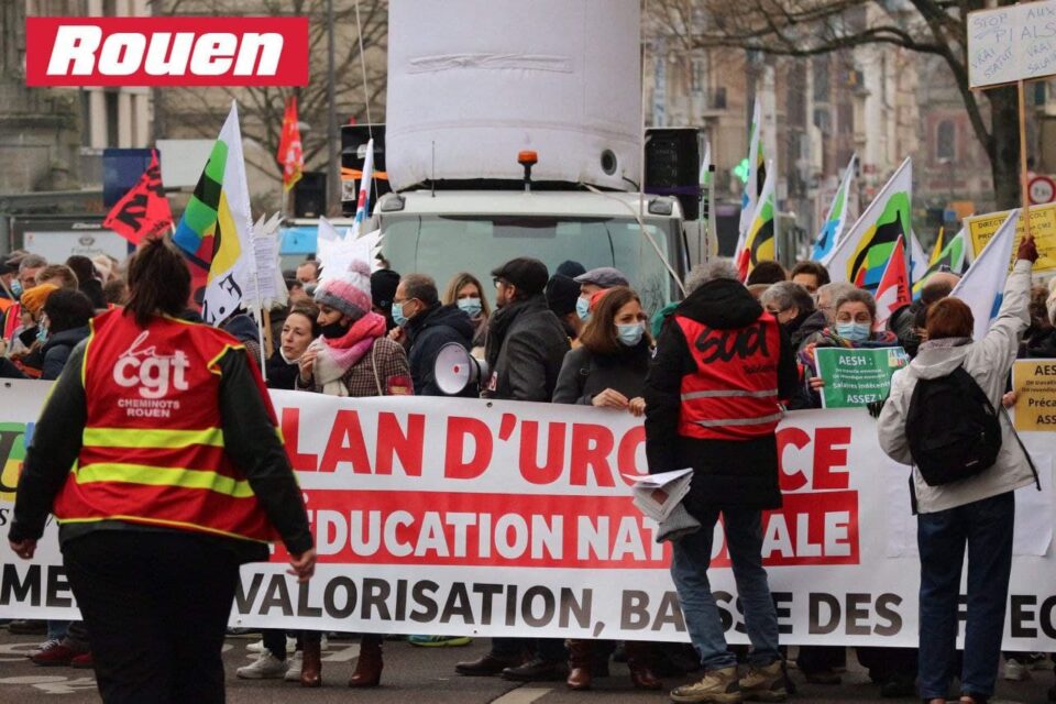 خۆپێشاندانی هه‌زاران كه‌سی كرێكاران له‌ فه‌ڕانسه 2