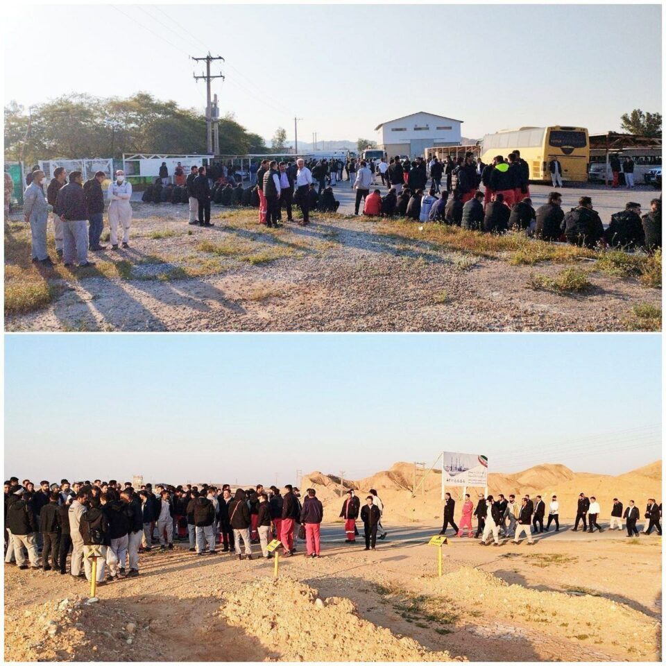 كۆبوونه‌وه‌ی كرێكارانی شاغڵ له‌ شیركه‌تی نه‌وتی ئۆڤیكۆی دێهلۆڕان 1