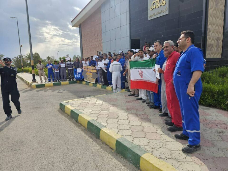 كۆبوونه‌وه‌ی كرێكارانی ئه‌ركان سالس له‌ ناوچه‌ی عه‌مه‌لیاتی لاوان