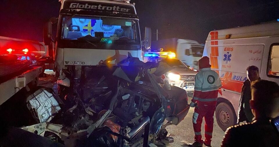 گیانله‌ده‌ستدانی سێ ئه‌ندامی بنه‌ماڵه‌یه‌ك له‌ ڕووداوێكی هاتووچوو