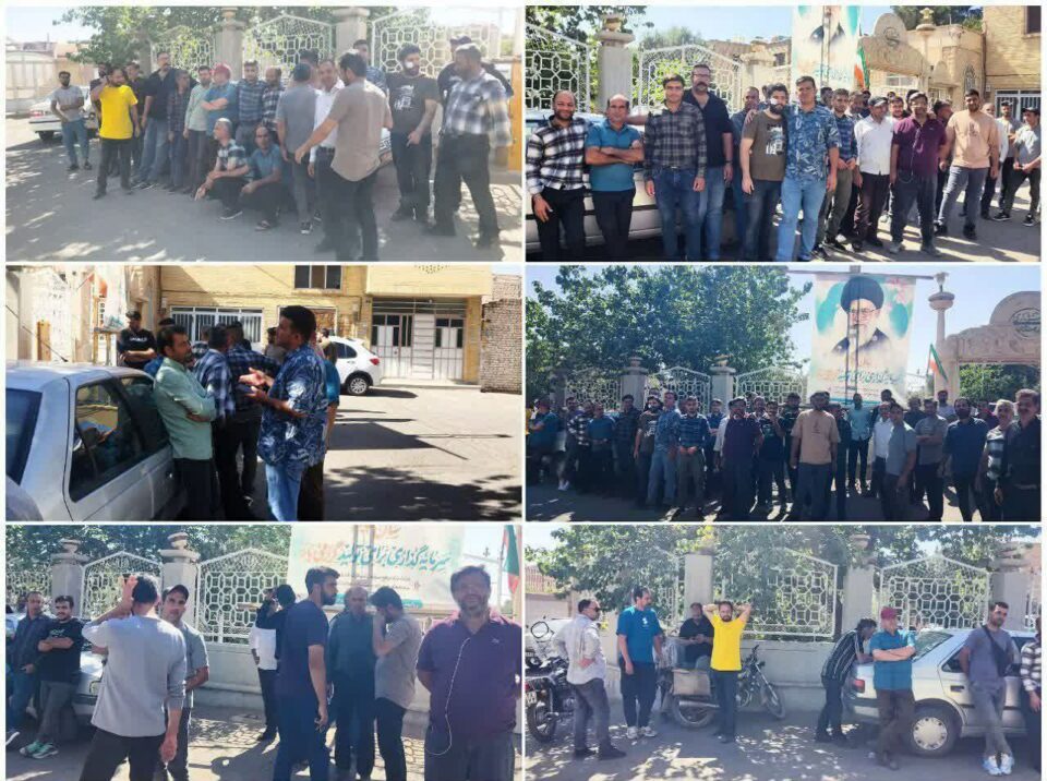 كۆبوونه‌وه‌ی كرێكارانی كارخانه‌ی فولادی كه‌ویر له‌ ئه‌ردستان 1