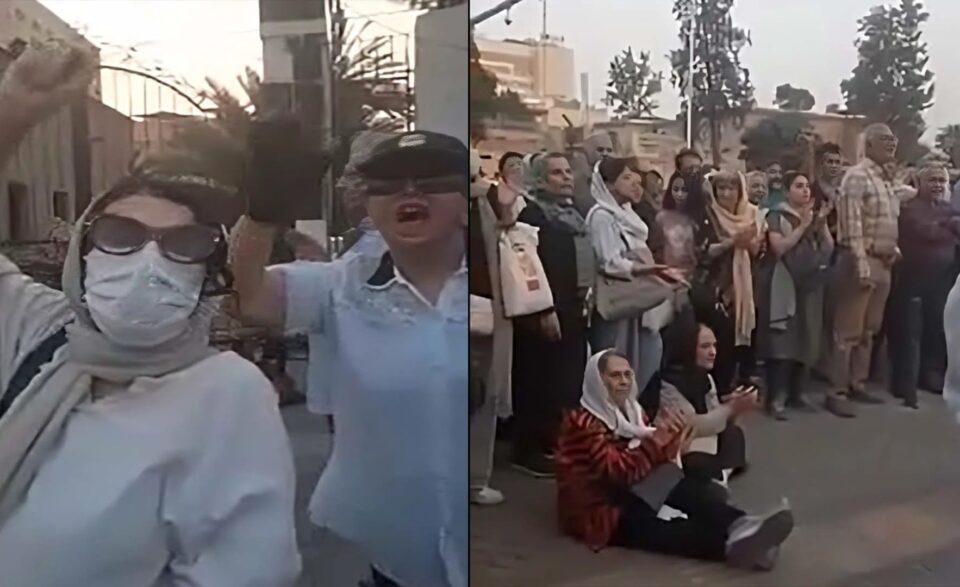 خۆپێشاندانی خه‌ڵكی شاری شیراز دژ به‌ ناكارامه‌یی ڕژیم 3