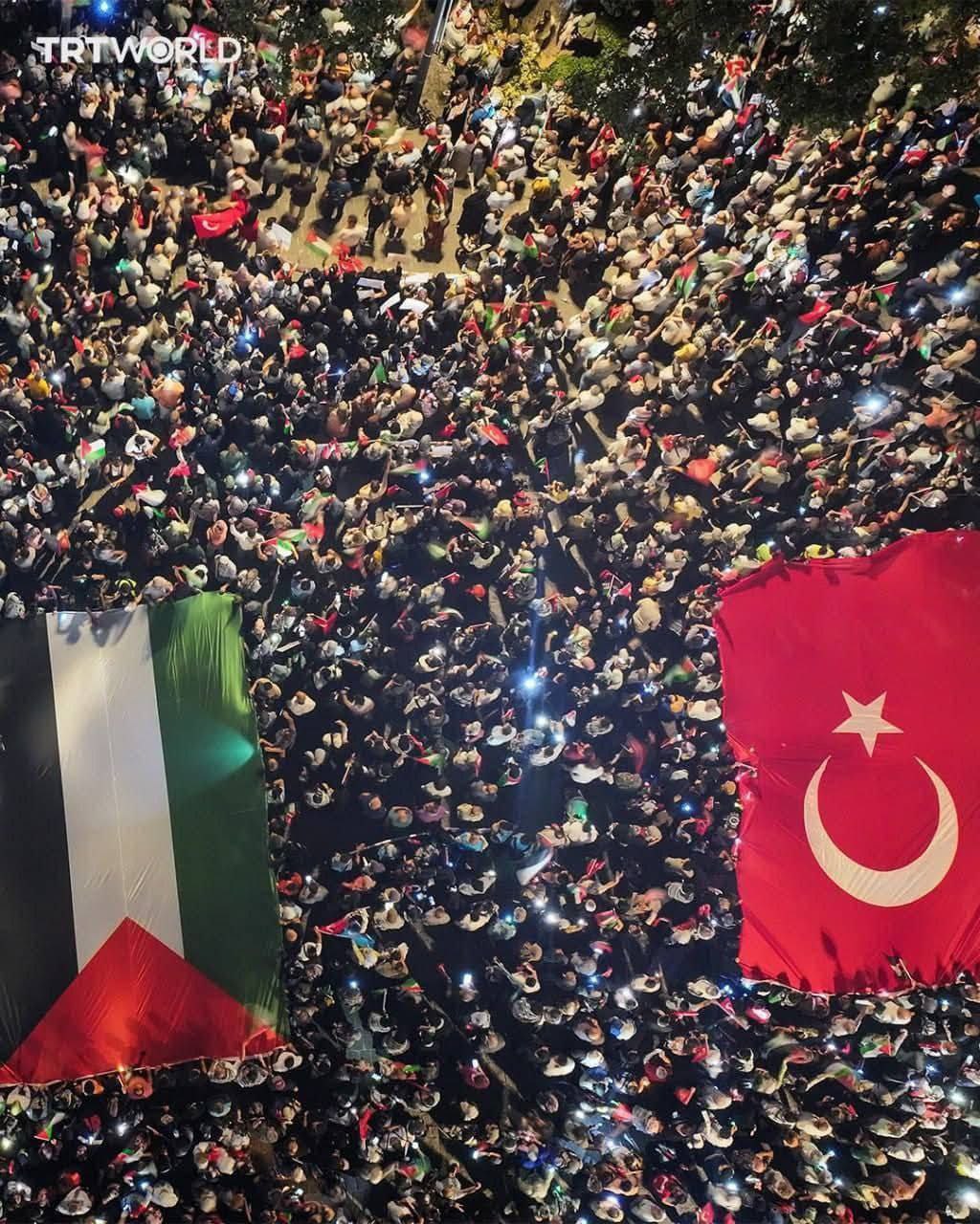 خۆپێشاندانی دژبه‌رانی شه‌ڕ له‌ توركیا و كوره‌ی جنووبی دژ به‌ ئیسڕائیل