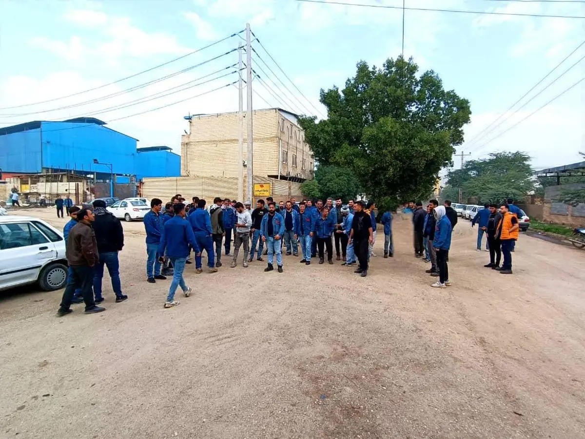ناڕەزایەتی کرێکارانی فولادی پارس