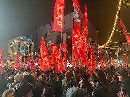 ڕێپێوانی كرێكاران له‌ شاری وان له‌ باكووری كوردستان