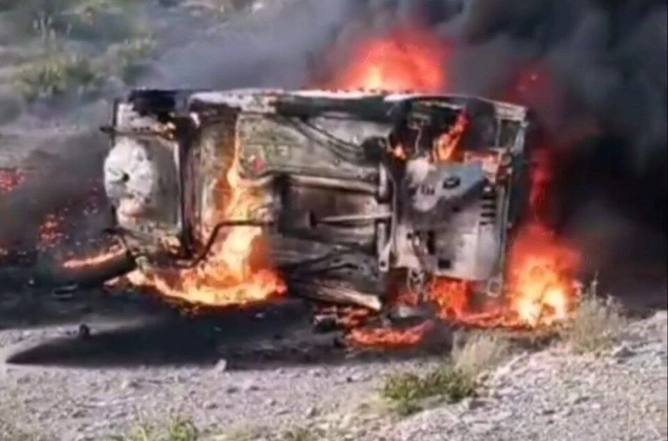 گیانله‌ده‌ستدانی دوو سووختبه‌ری به‌لووچ به‌ هۆی ته‌قه‌ی ڕاسته‌وخۆی