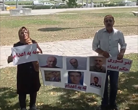 كۆبوونه‌وه‌ی بنه‌ماڵه‌ی به‌ندكراوانی مه‌حكوم به‌ سێداره‌ له‌ شاره‌ جیاوازه‌كانی ئێران