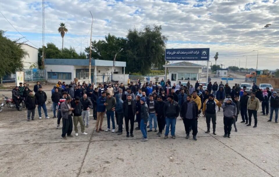 به‌رده‌وامی كۆبوونه‌وه‌ی كرێكارانی شیركه‌تی كشت و سه‌نعه‌تی قه‌ندی