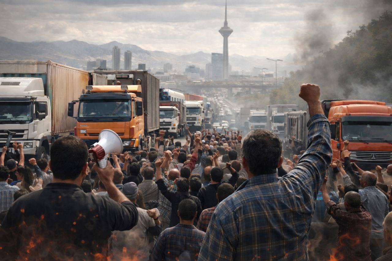 به‌یاننامه‌ی یه‌كێتی كامیۆنداران به‌ مه‌به‌ستی پشتیوانی له‌ ناڕه‌زایه‌تییه‌ گشتییه‌كان له‌ ئێران