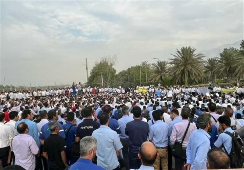 ده‌ستپێكردنی هێڵی نوێی ناڕه‌زایه‌تییه‌كانی كرێكارانی په‌یمانكاری پارسی جنوبی