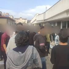 كۆبوونه‌وه‌ی ناڕه‌زایه‌تی خوێندكارانی زانكۆی نوشیروان له‌ بابل