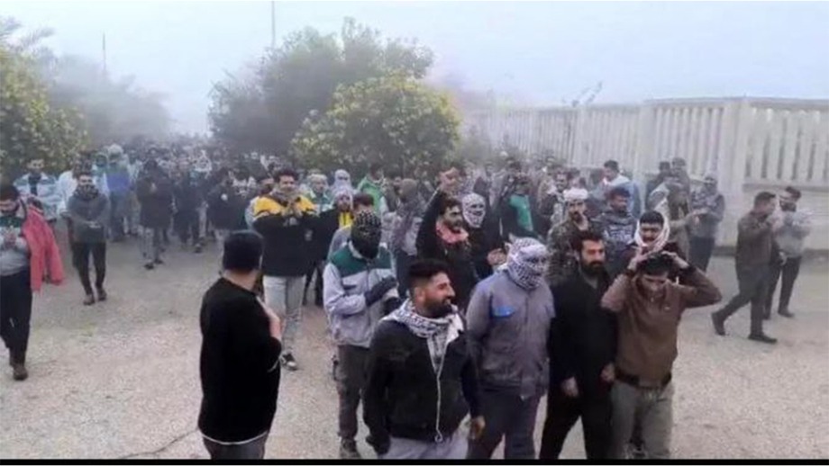 مانگرتنی كرێكارانی شیركه‌تی نه‌یشه‌كری میان ئابی كه‌رخه‌