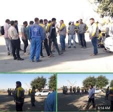 ناڕه‌زایه‌تی كرێكارانی ئه‌بنیه‌ی فه‌نی ڕێگای ئاسن له‌ ئه‌ندیمشك