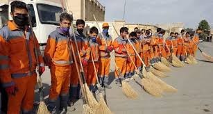 ناڕه‌زایه‌تی كرێكارانی شاره‌داری خاش