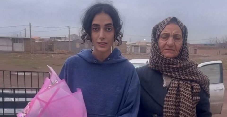 ئازادی كاتیی بهندكراوێك له زیندانی چووبیندهری قهزوین 1