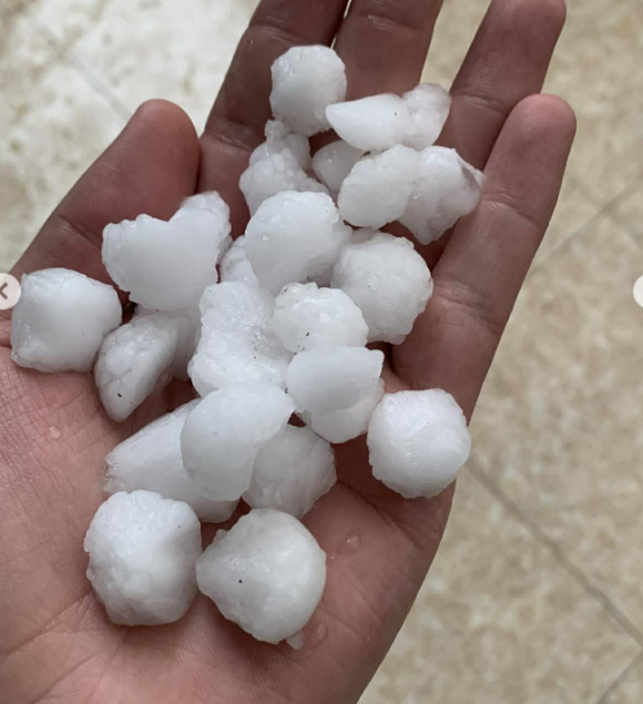 بریندار بوونی 35 کەس  بەهۆی تەرزە و باران لە راپەڕین