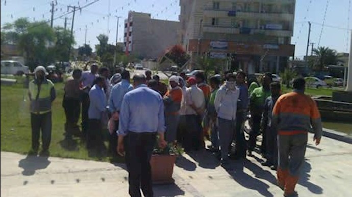 بەردەوامبوونی ناڕەزایەتی کرێکارانی شارەوانی چابەهار