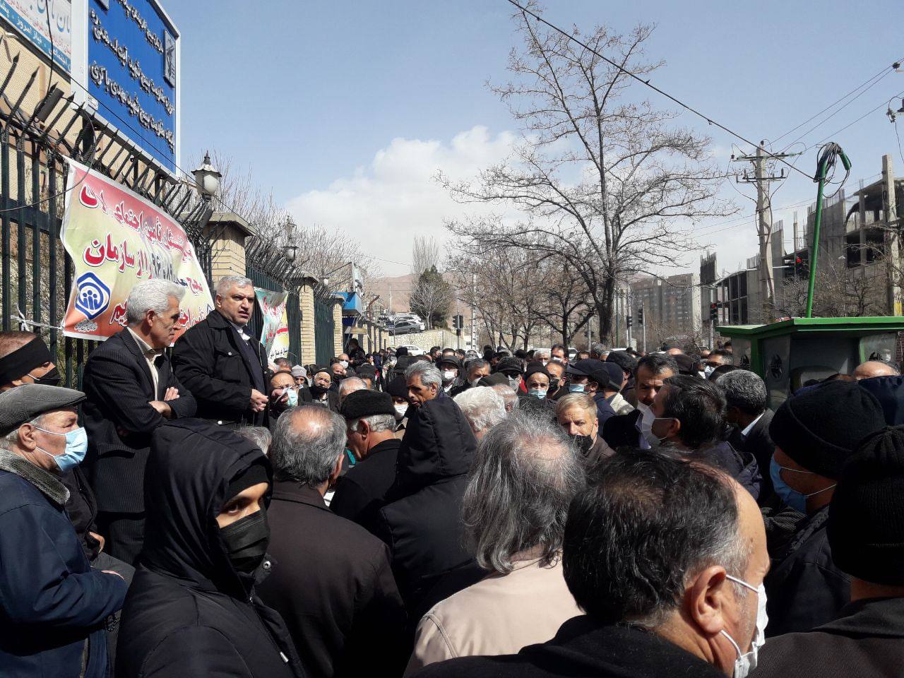 ناڕەزایەتی خانەنشینانی دابینکردنی کۆمەڵایەتی لە شوش