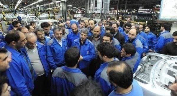 مانگرتنی کرێکارانی شیرکەتی بەرهەمهێنانی ئۆتۆمبیل لە تەورێز