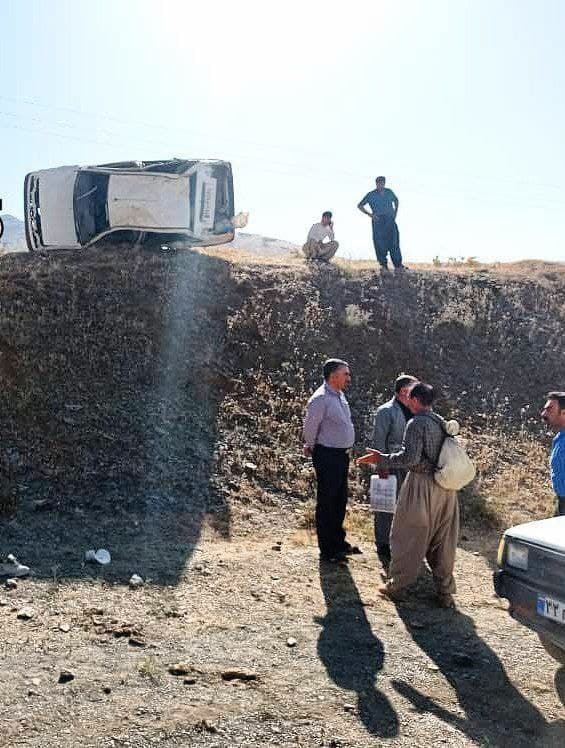 كوژران و برینداربوونی پێنج كه‌س به‌ هۆی ڕووداوی هاتووچۆ له‌ مه‌ریوان