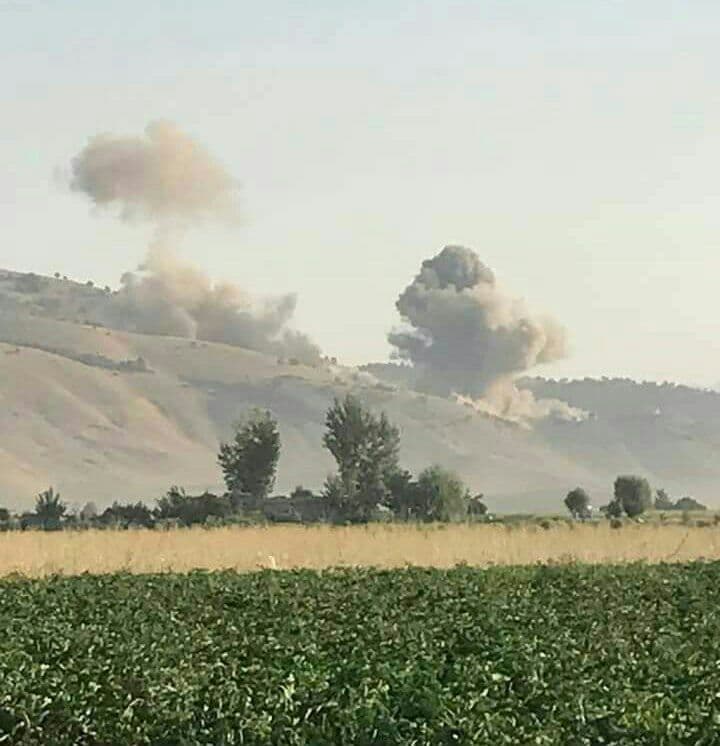 بوردمانی پێنجوێن و ناوچه‌كانی ده‌ور و به‌ری له‌ لایه‌ن فڕۆكه‌ جه‌نگییه‌كانی