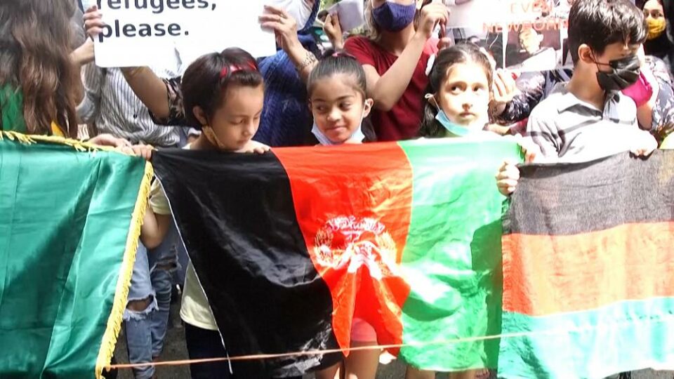 تظاهرات پناهجویان افغانستانی در دهلی نو