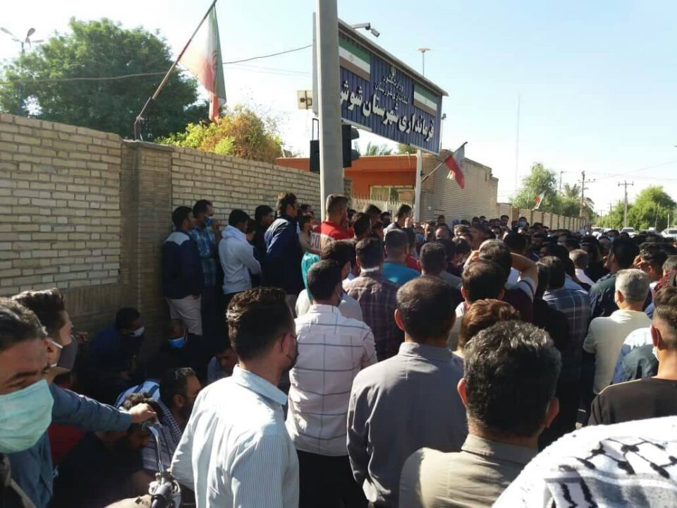 مارش بزرگ کارگران هفت تپه در شوش