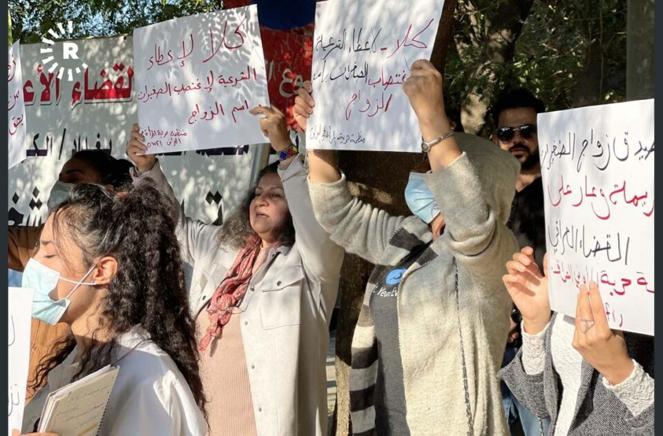 ناڕه‌زایه‌تی دژی ده‌ستدرێژی سێكسی بۆ سه‌ر كچێكی ١٢ ساڵ له‌ به‌غداد