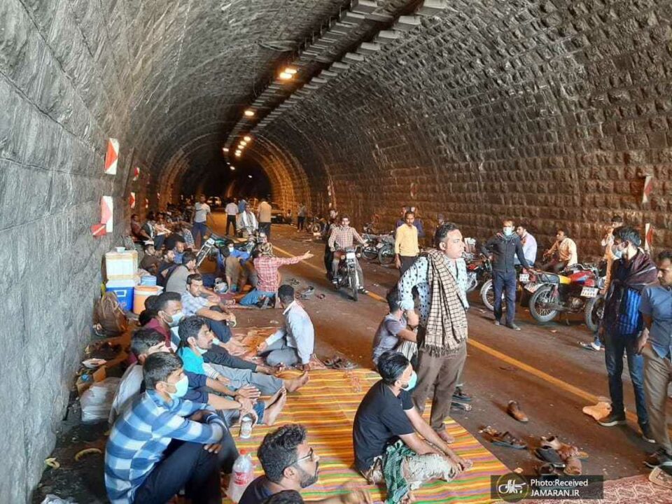 تجمع اعتراضی کارگران معدن کرومیت آسمینون2
