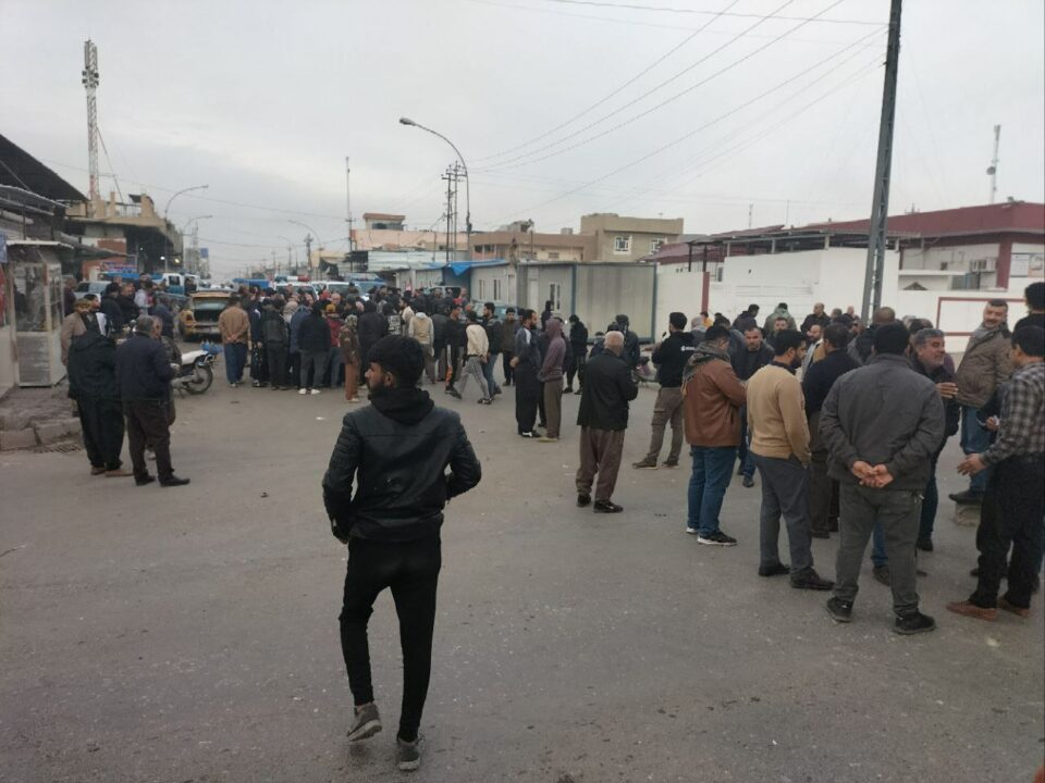 خۆپێشاندانی کاسبکارانی خان خورمای کەرکوک 1