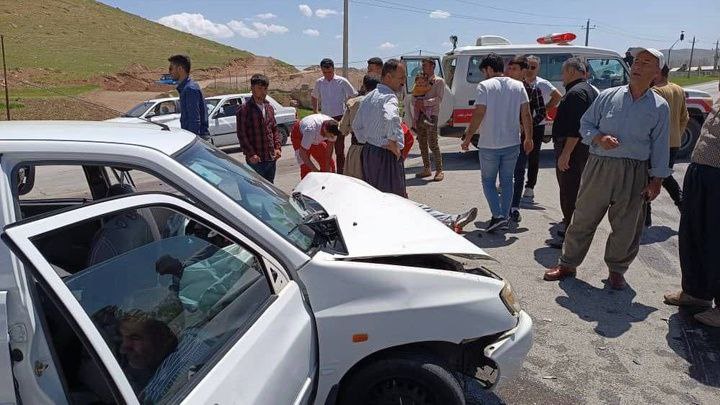 كوژران و برینداربوونی ١٤ كه‌س له‌ سێ ڕووداوی هاتووچۆ له‌ ورمێ و 1