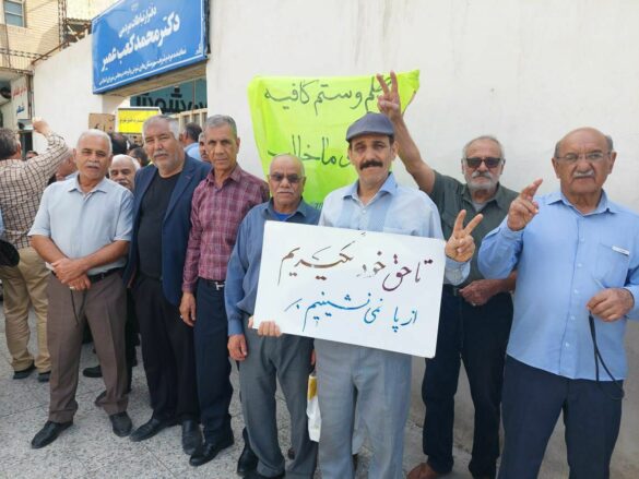 خۆپێشاندانی خانه‌نشینكراوانی ته‌ئمیین ئیجتیماعی و فولاد له‌ چه‌ند شاری ئێران