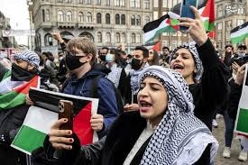 خۆپێشاندانی هه‌زاران كه‌سی خه‌ڵكی هوله‌ند بۆ پشتیوانی له‌ فه‌له‌ستین