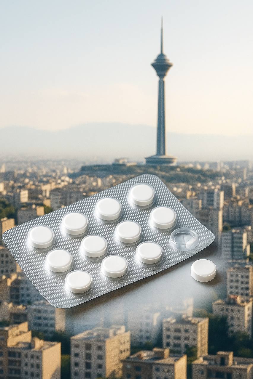 بڵاوكردنی حه‌بی دژه‌ تیشكی ئه‌تۆمی له‌ نێو خه‌ڵكی ئه‌میرائابادی تاران
