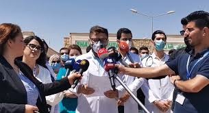 درێژه‌ی ناڕه‌زایه‌تی ده‌رچووانی زانكۆی پزیشكی له‌ هه‌رێمی كوردستان