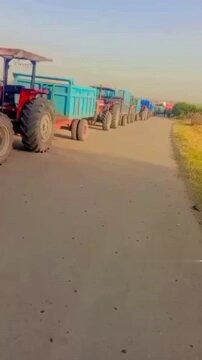 په‌یوه‌ست بوونی تراكتۆردارانی گالیكش به‌ مانگرتنی كامیۆنداران